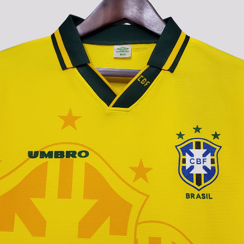Camisa Brasil I - 1994 Retrô Tetra Copa do Mundo