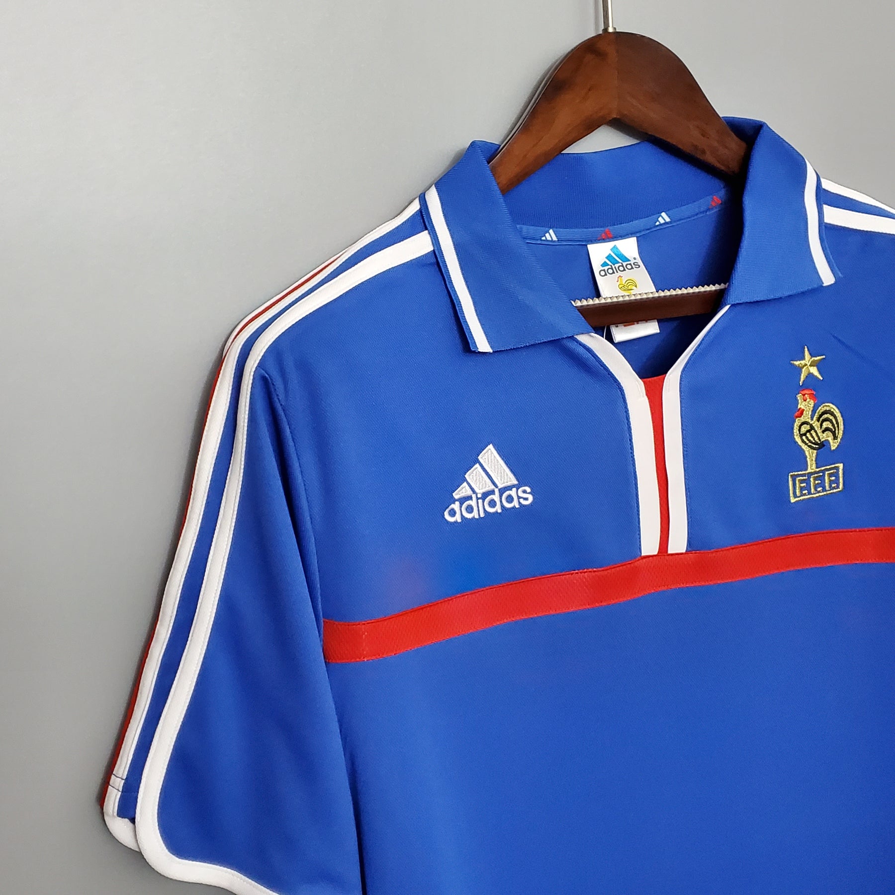 Camisa Adidas França I - 2000 Retrô