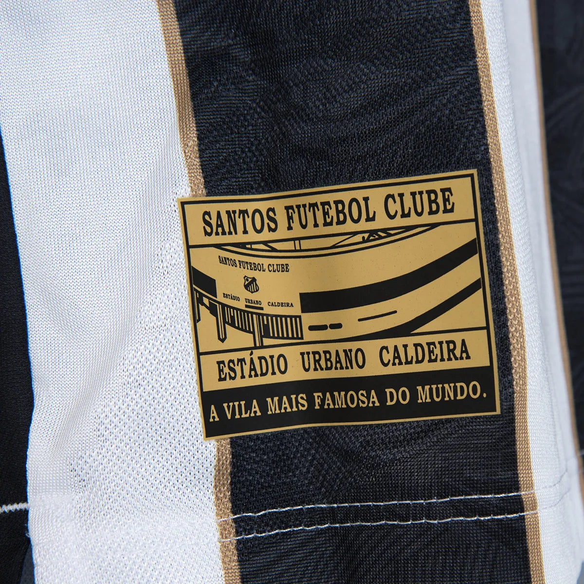 Camisa Com patrocínios Santos II - 2024/25 Branca e Preta