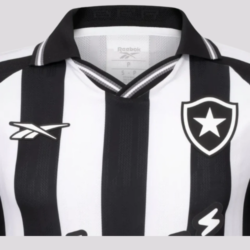 Camisa Botafogo I - 2025/26 Preta e Branca