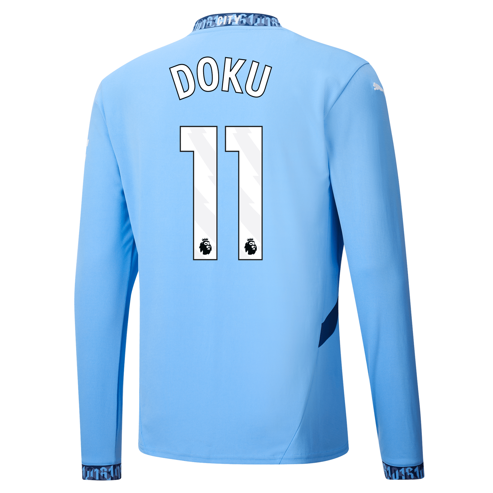 Camisa Manchester City I Manga Longa - 2024/25 - Doku (11)