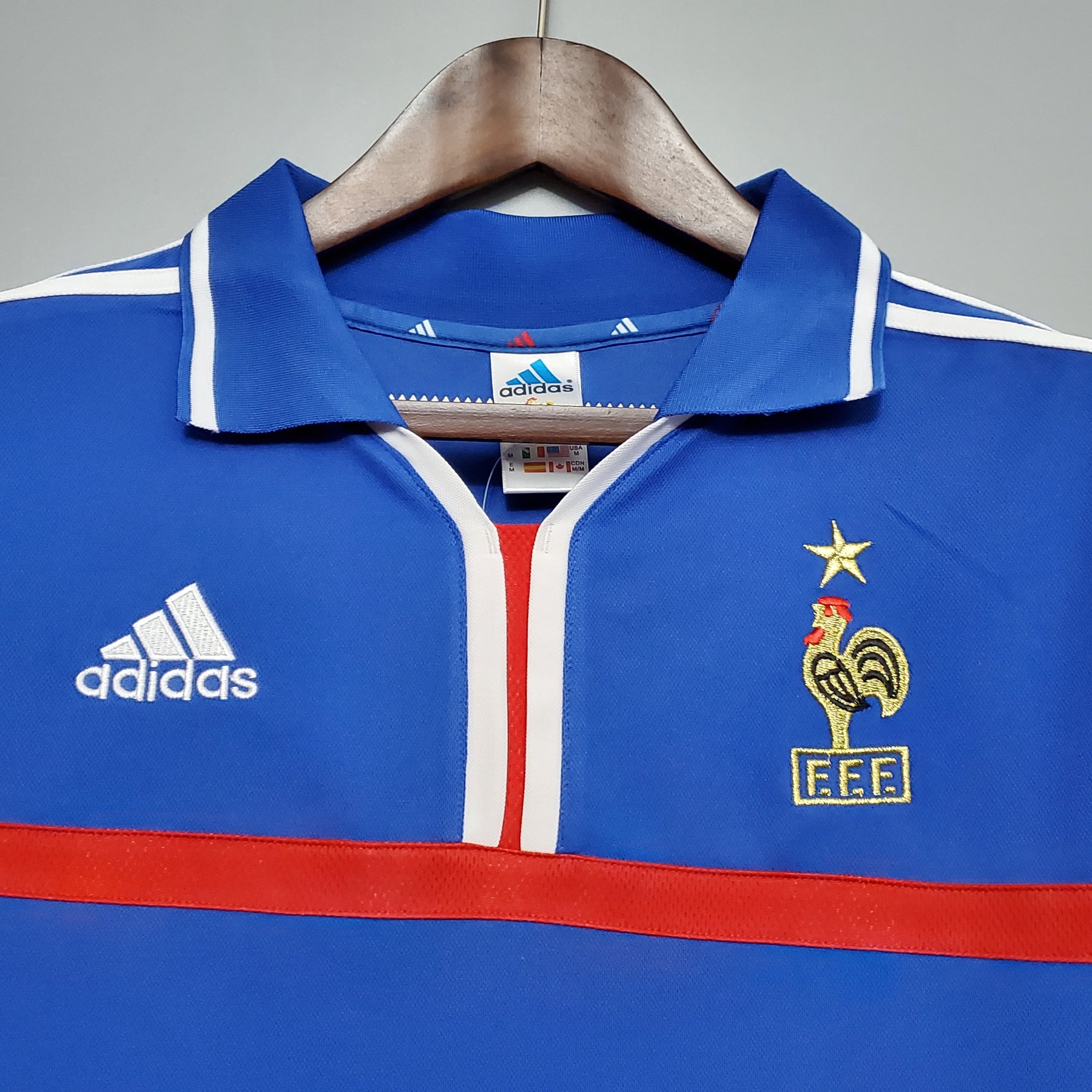 Camisa Adidas França I - 2000 Retrô