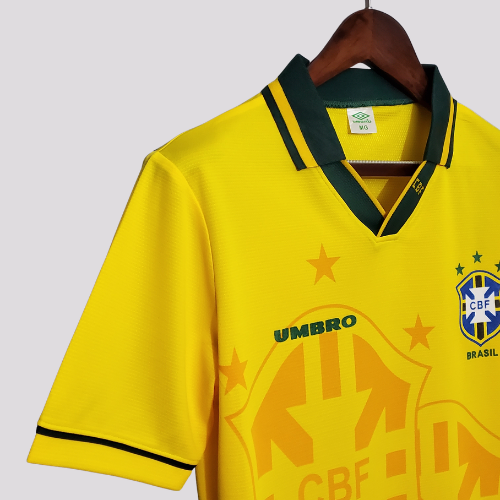 Camisa Brasil I - 1994 Retrô Tetra Copa do Mundo