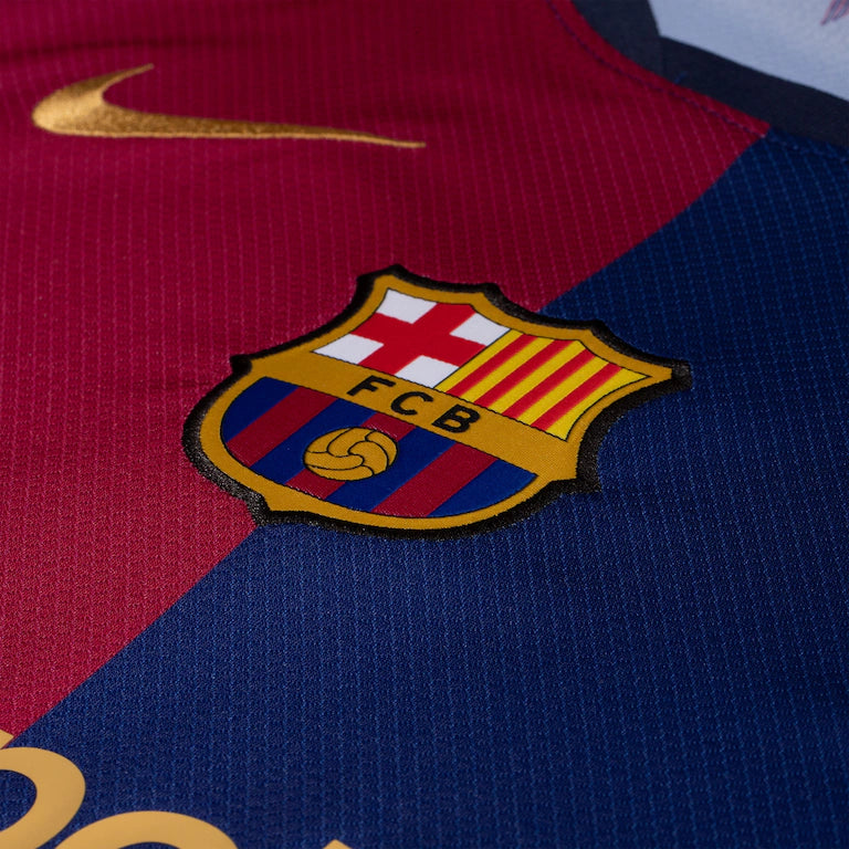 Camisa Barcelona I - 2024/25 Azul e Vermelha