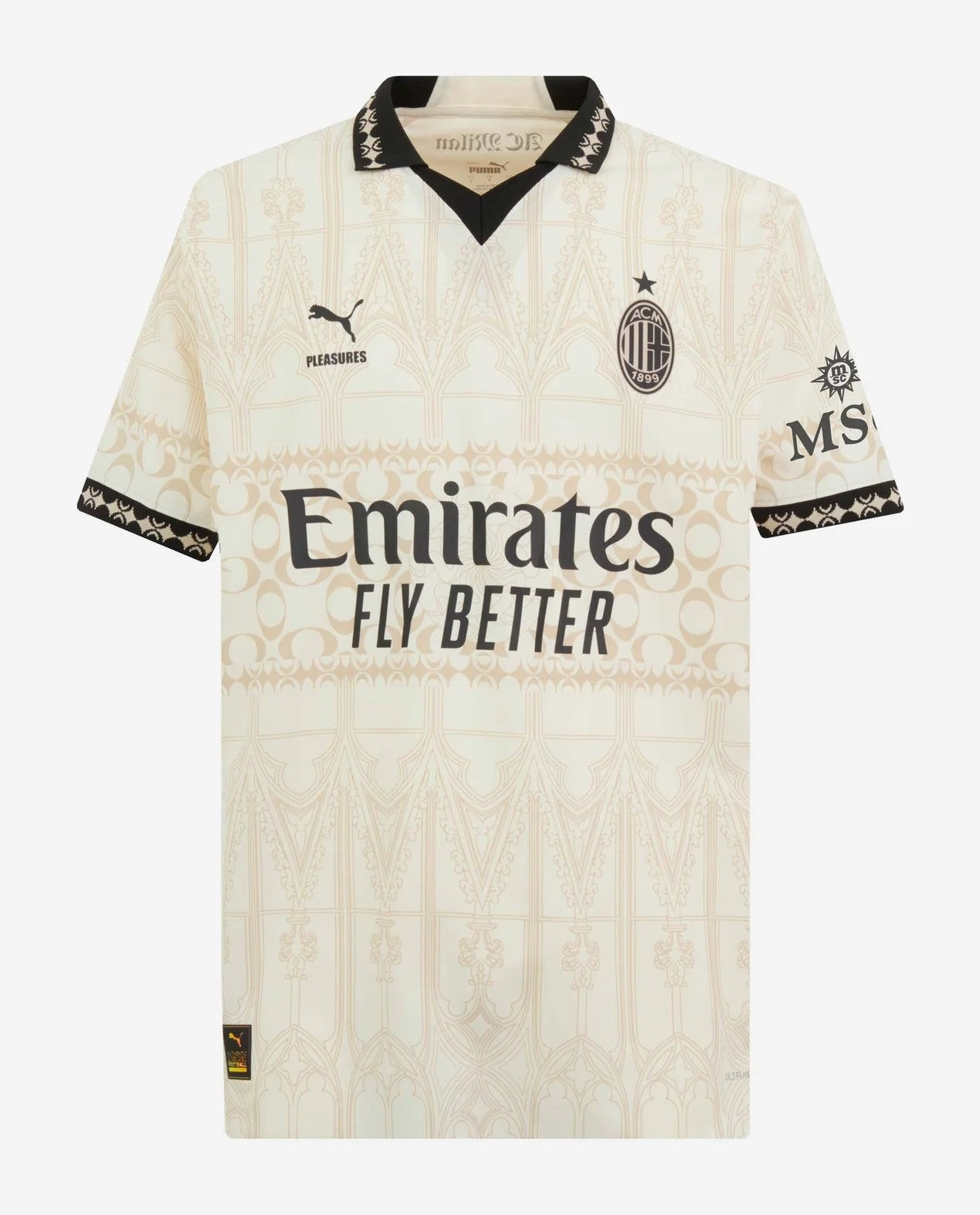 Camisa Puma Milan X PLEASURES 2024 25 Bege camisa-puma-milan-x-pleasures-2024-25-bege