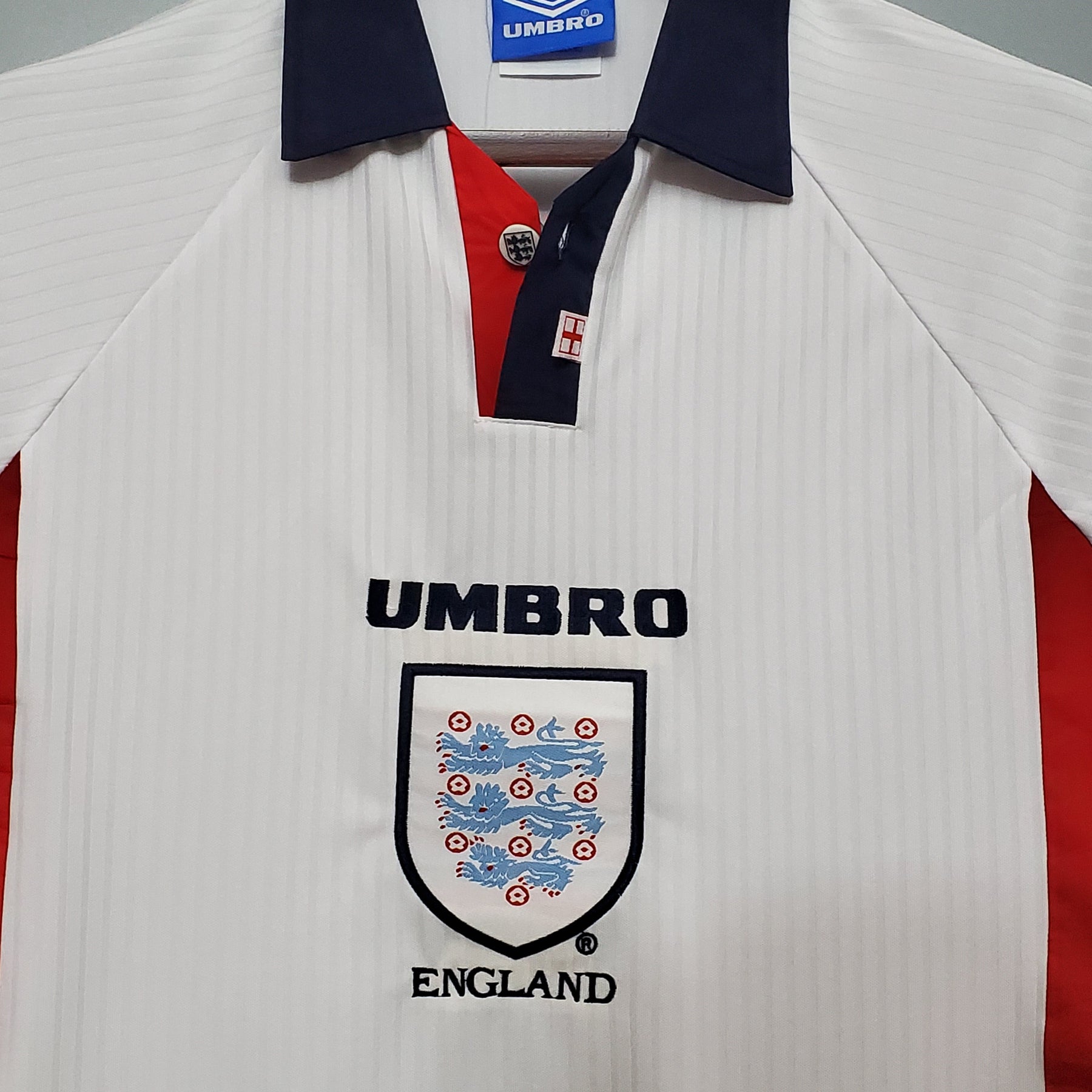 Camisa Umbro Inglaterra I - 1998 Retrô