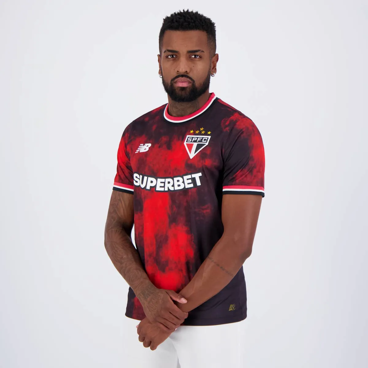 Camisa São Paulo III - 2024/25 Vermelha e Preta