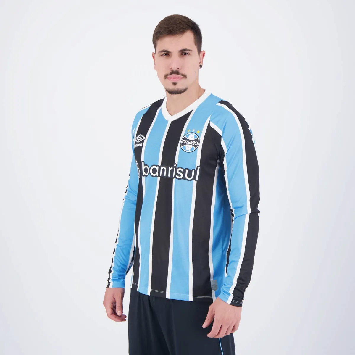 Camisa Manga Longa Grêmio I - 2024/25 Tricolor