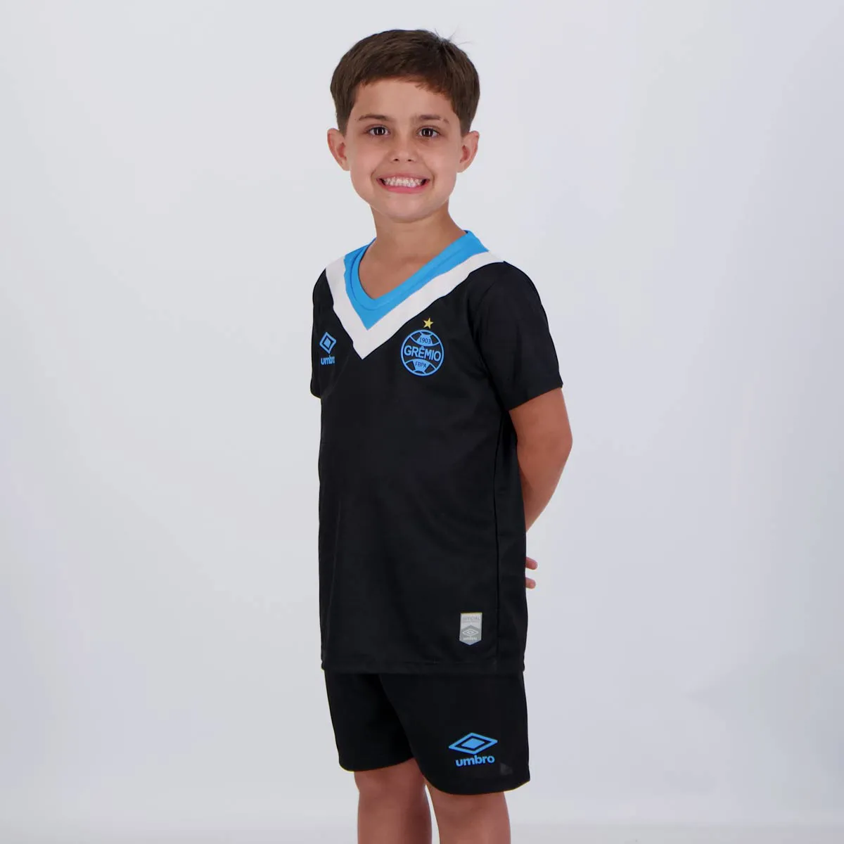Kit Infantil Grêmio III - 2024/25 Azul e Preto