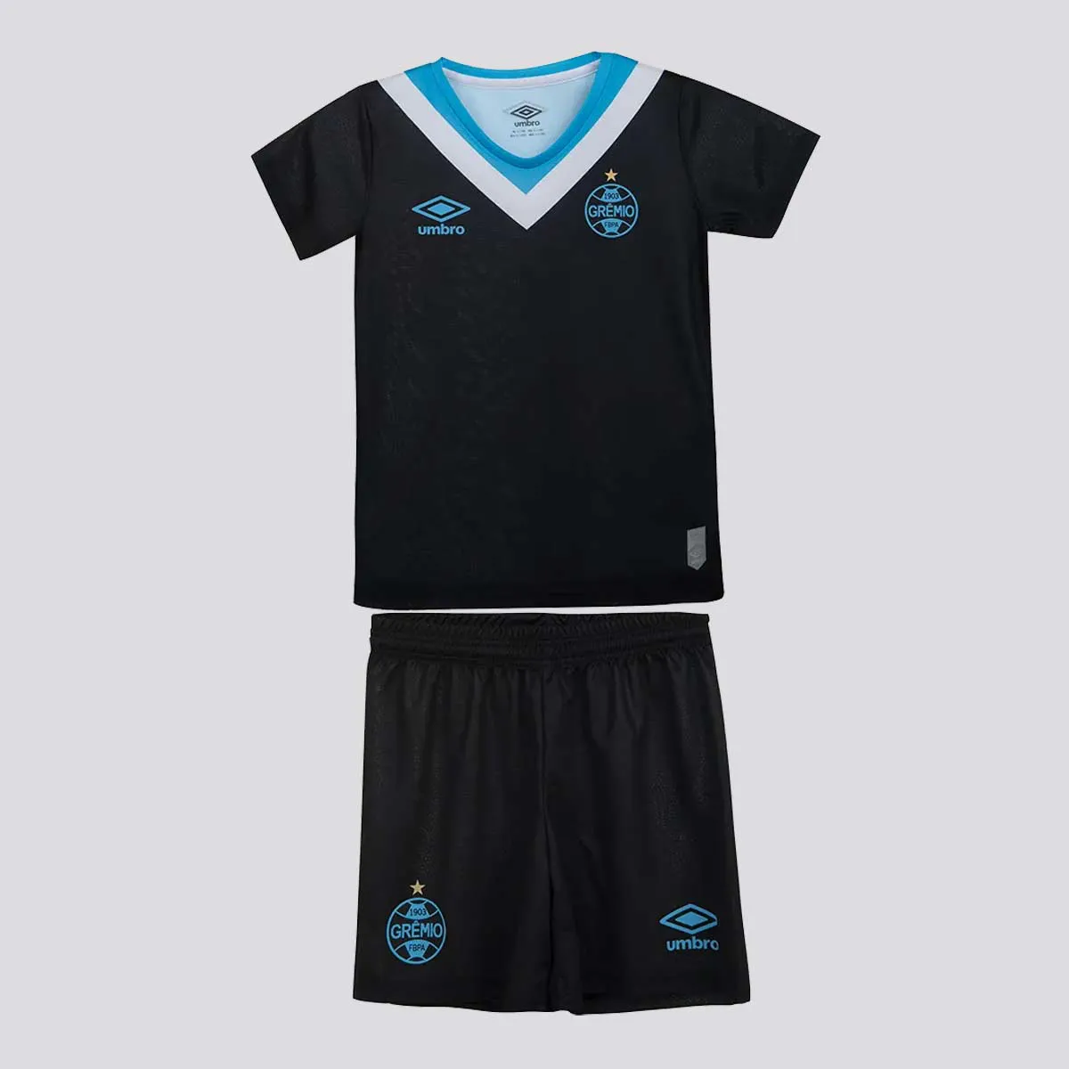 Kit Infantil Grêmio III - 2024/25 Azul e Preto