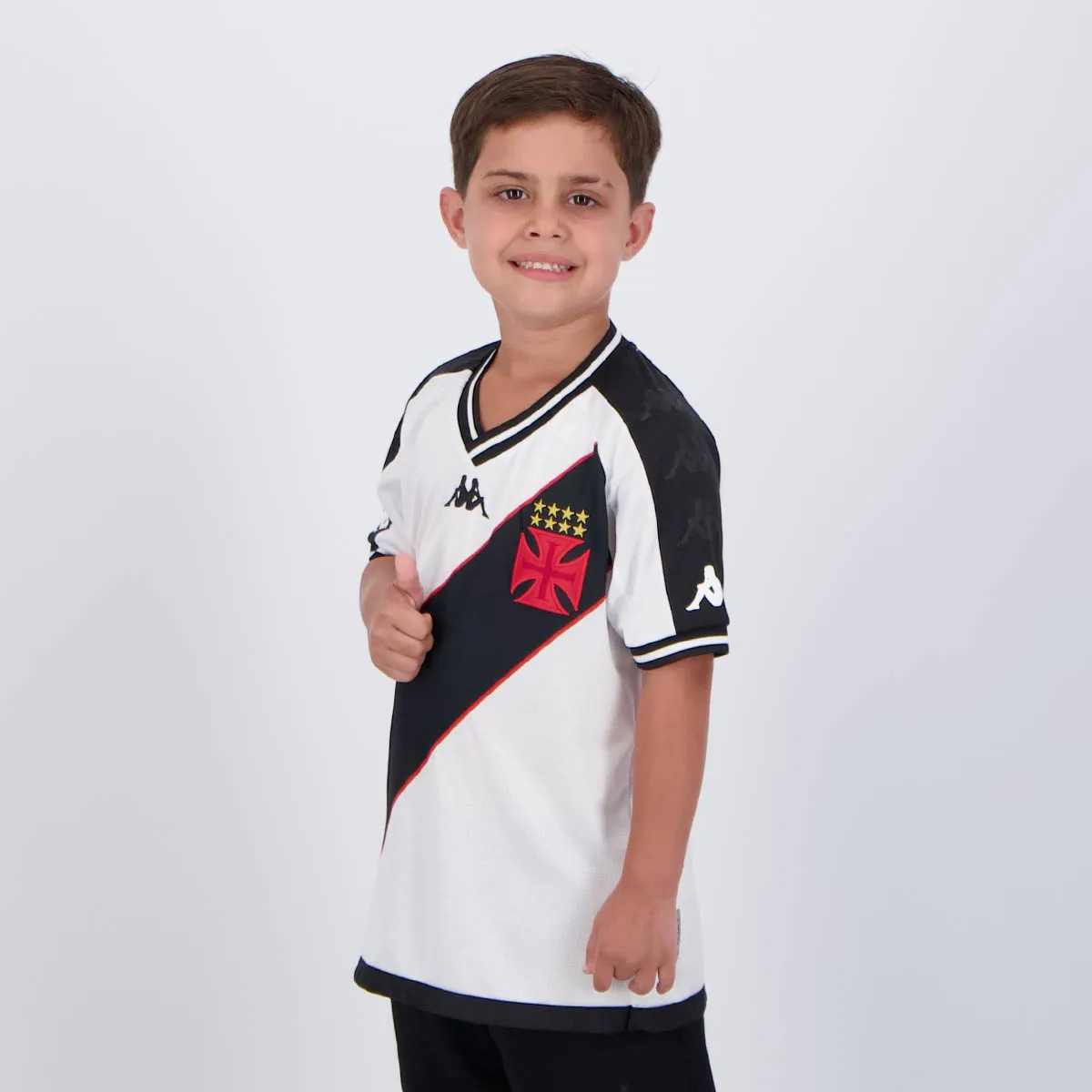 Kit Infantil Vasco II - 2024/25 Branco e Preto