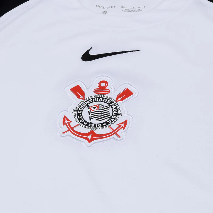 Kit Infantil Corinthians I - 2025/26 Branco e Preto