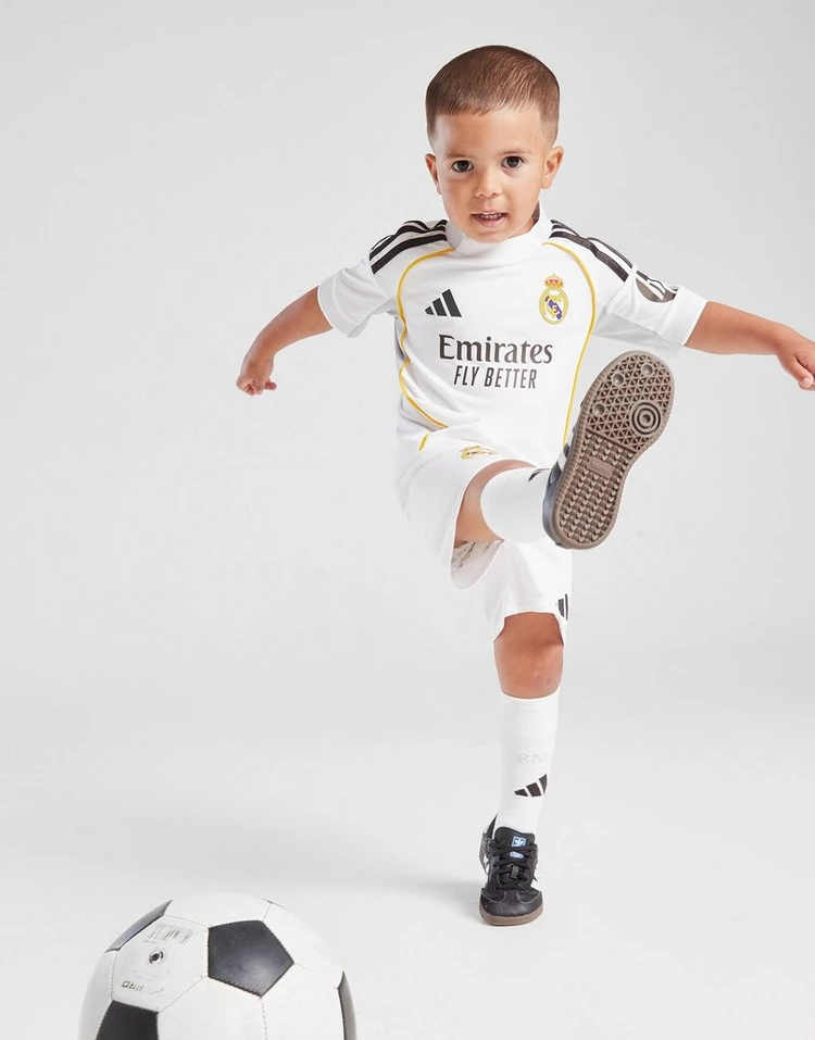 Kit Infantil Real Madrid I - 2025/26 Branca