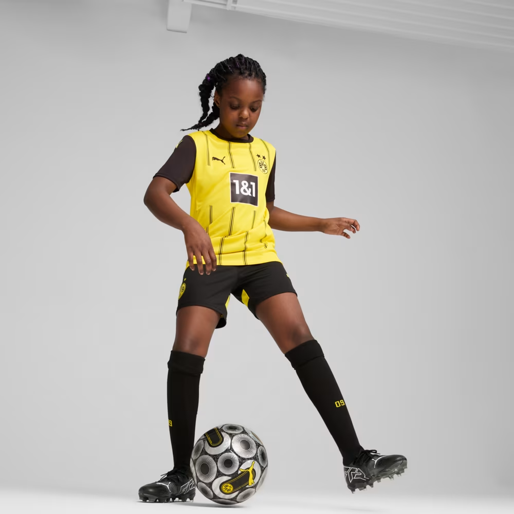 Kit Infantil Borussia Dortmund I - 2024/25 Amarelo