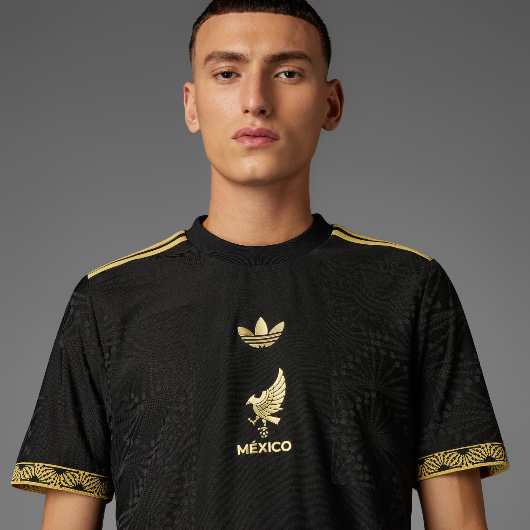 Camisa México Gold - 2025/26 Preta