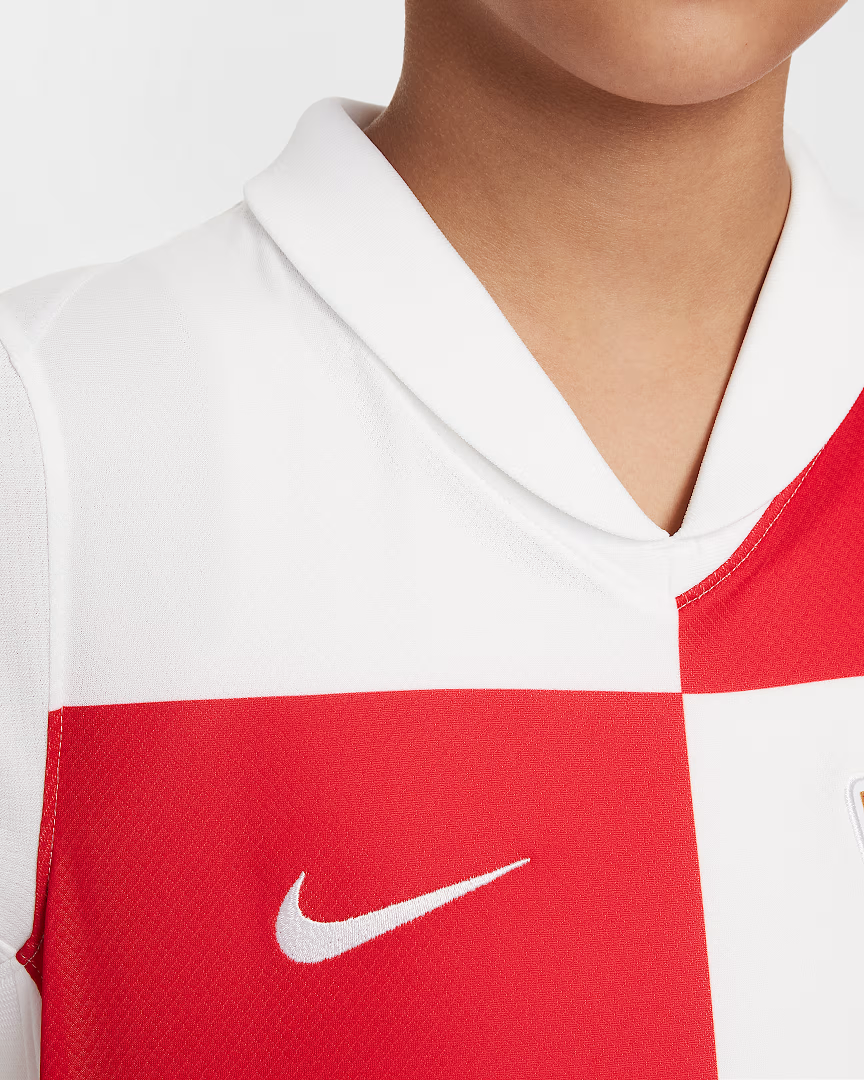 Kit Infantil Croácia I - 2024/25 Branca e Vermelha