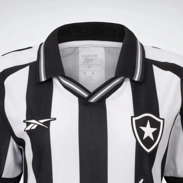 Camisa Feminina Botafogo I - 2025/26 Preta e Branca