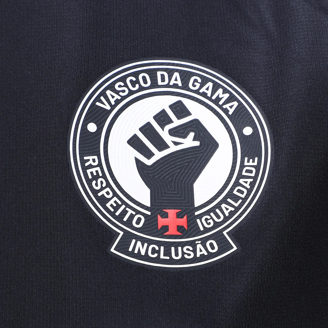 Camisa Feminina Vasco Aquecimento - 2024/25 Preta