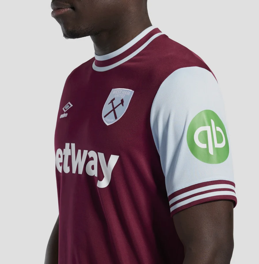 Camisa West Ham I - 2024/25 Vermelha