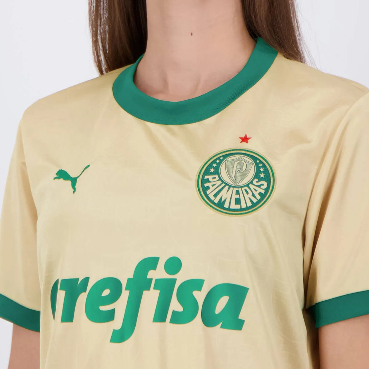 Camisa Feminina Palmeiras III - 2024/25 Dourada