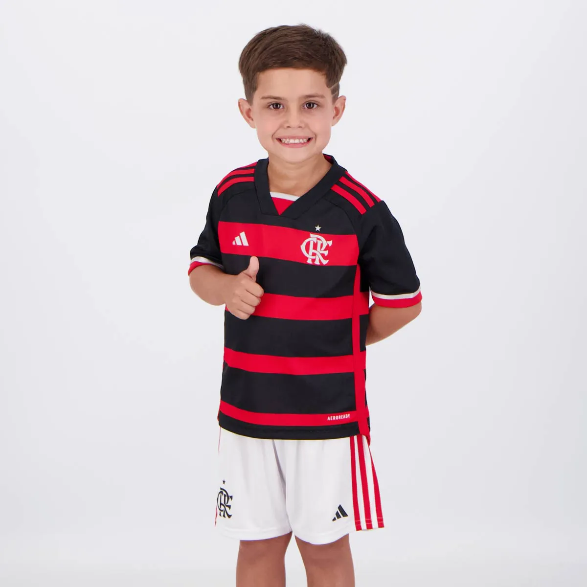 Kit Infantil Flamengo I - 2024/25 Preta e Vermelha