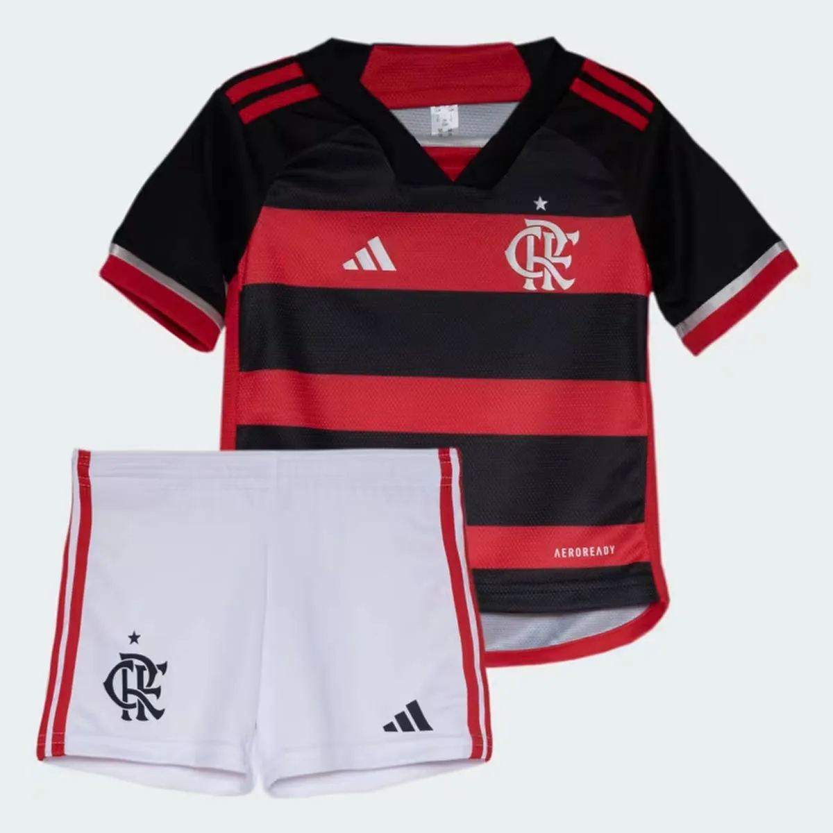 Kit Infantil Flamengo I - 2024/25 Preta e Vermelha