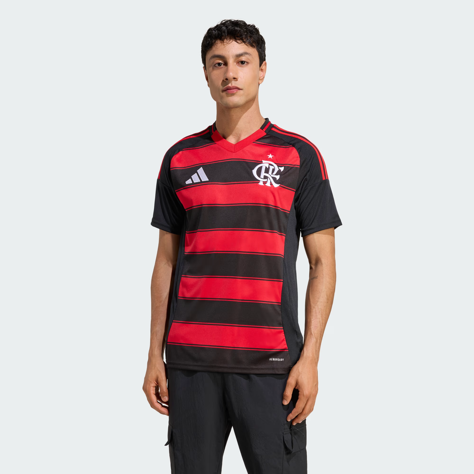 Camisa Flamengo I - 2025/26 Preta e Vermelha