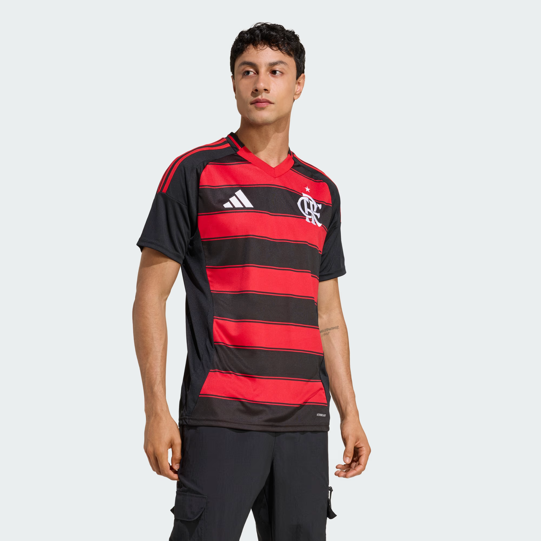 Camisa Flamengo I - 2025/26 Preta e Vermelha