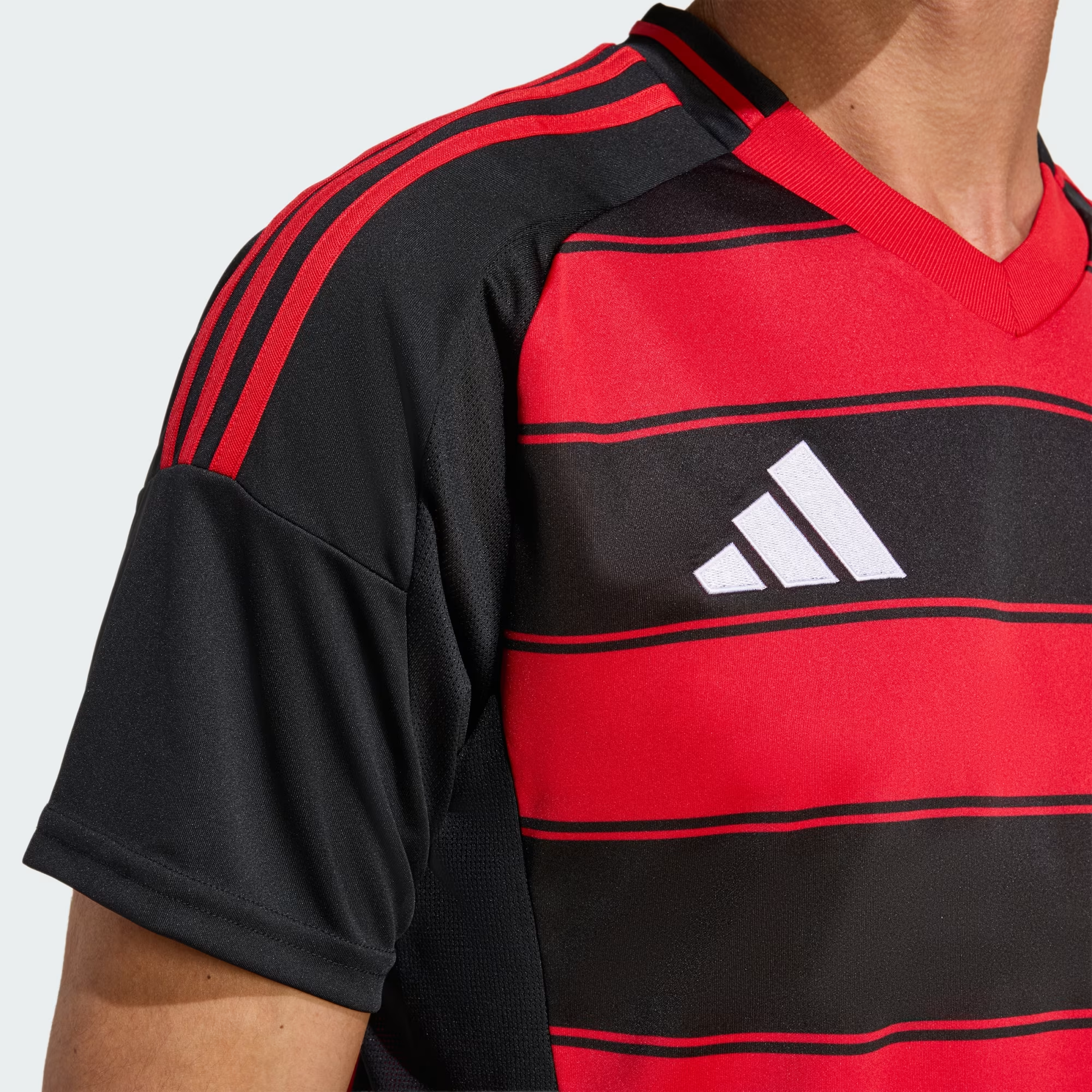 Camisa Flamengo I - 2025/26 Preta e Vermelha