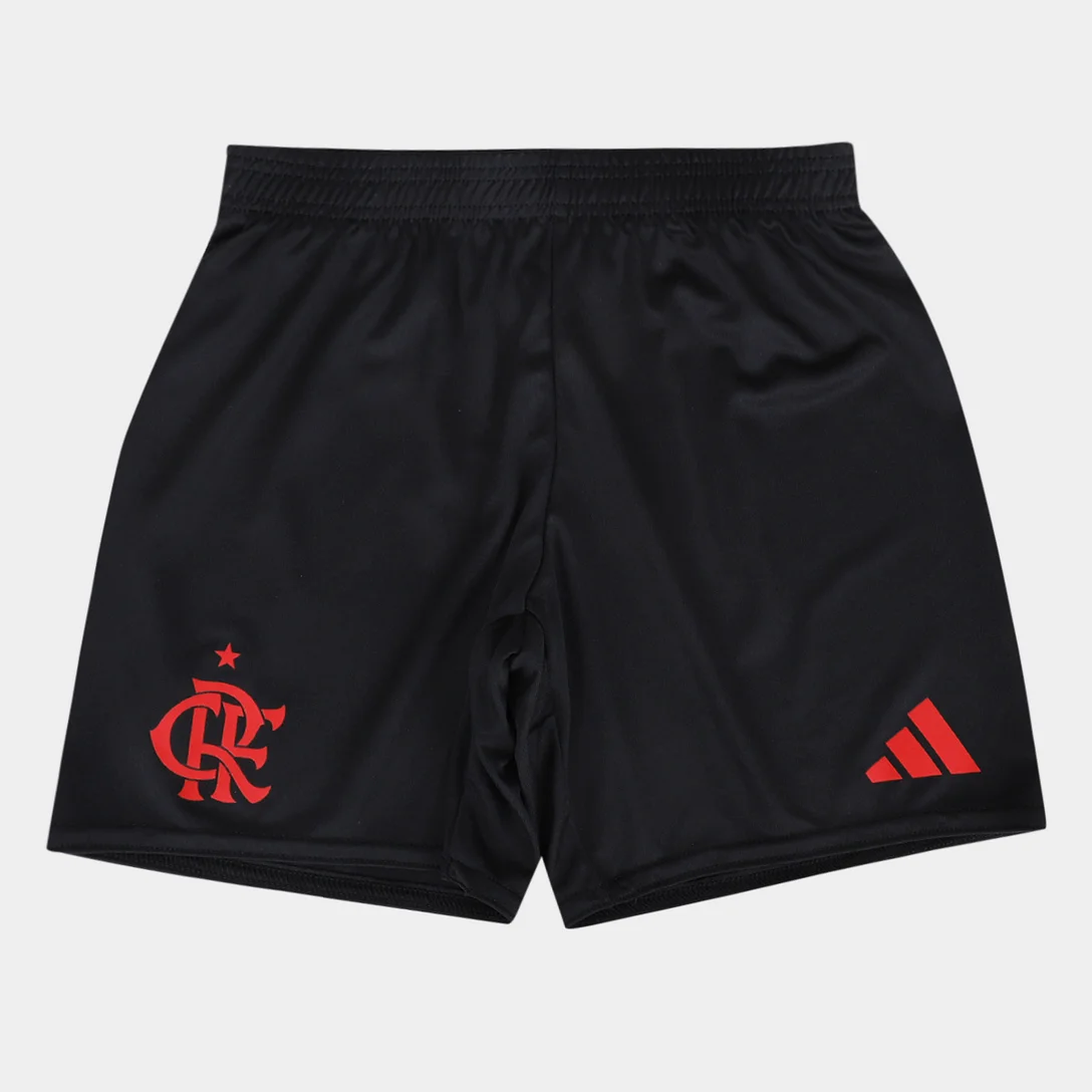 Kit Infantil Flamengo II - 2025/26 Branco e Preto
