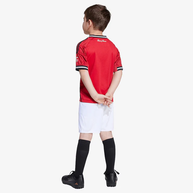 Kit Infantil Manchester United I - 2025/26 Vermelho e Branco