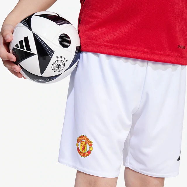 Kit Infantil Manchester United I - 2025/26 Vermelho e Branco