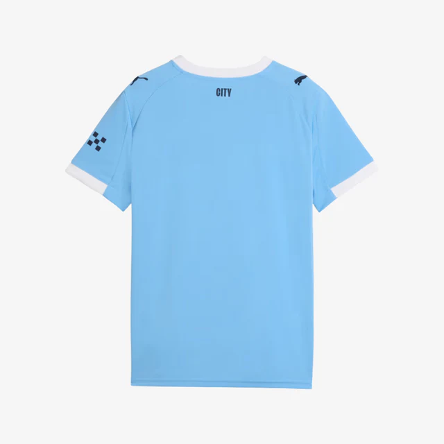 Kit Infantil Manchester City I - 2025/26 Azul e Branco