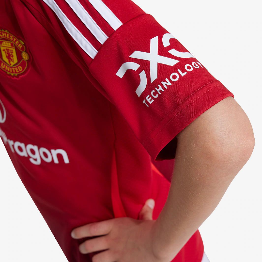 Kit Infantil Manchester United I - 2024/25 Vermelho
