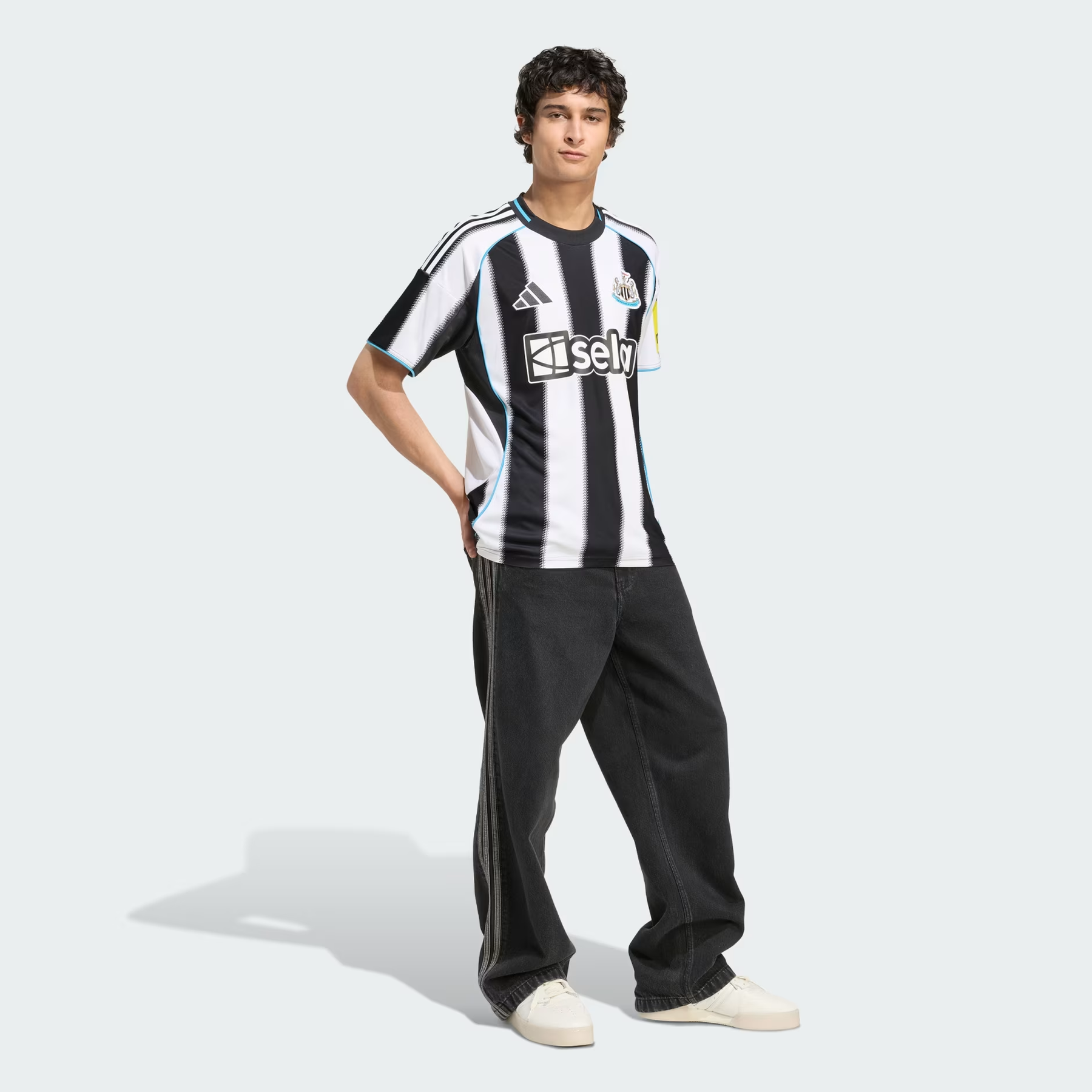 Camisa Newcastle I - 2025/26 Branca e Preta
