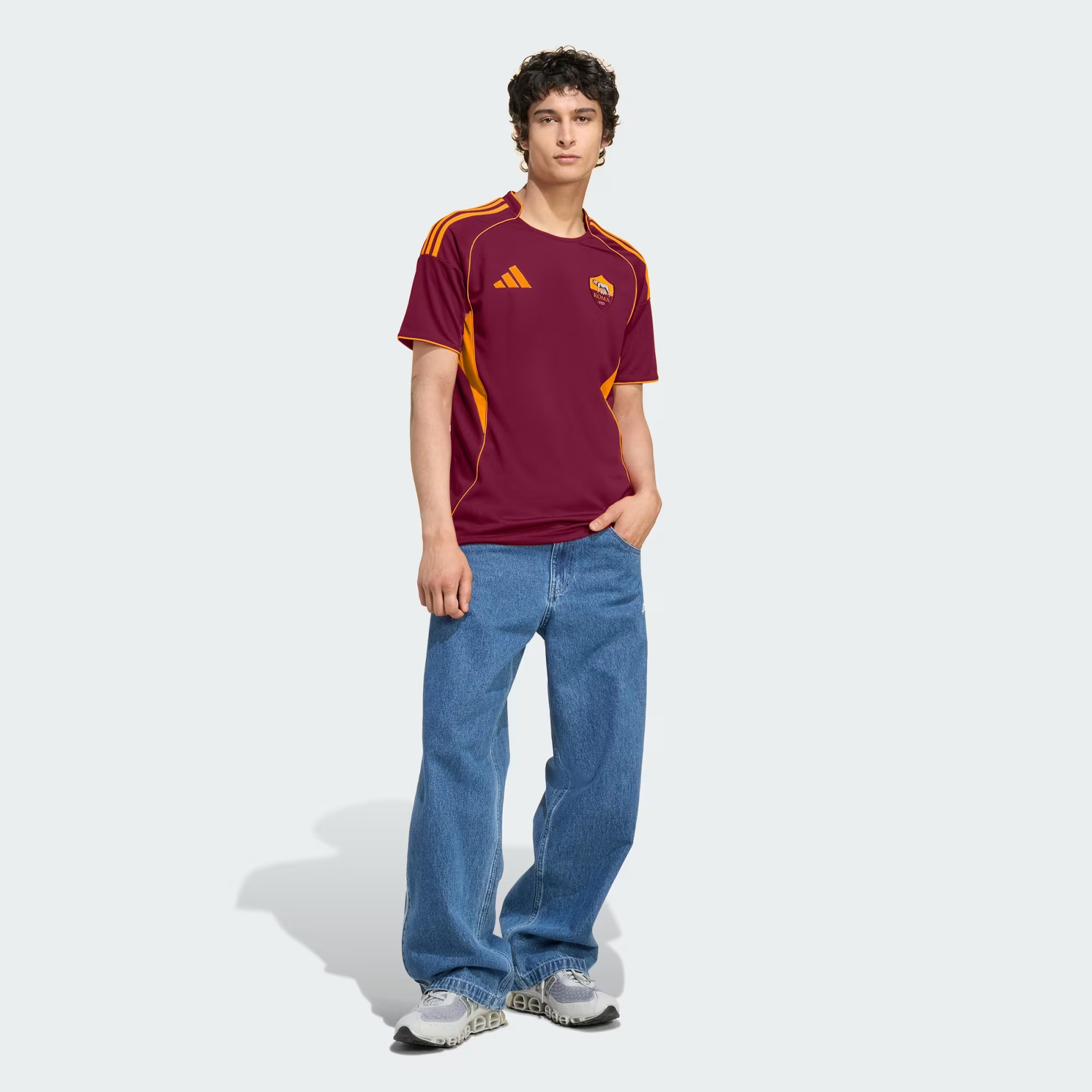 Camisa Roma I - 2025/26 Vermelha
