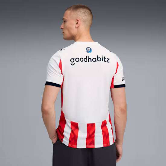 Camisa PSV I - 2025/26 Branca e Vermelha