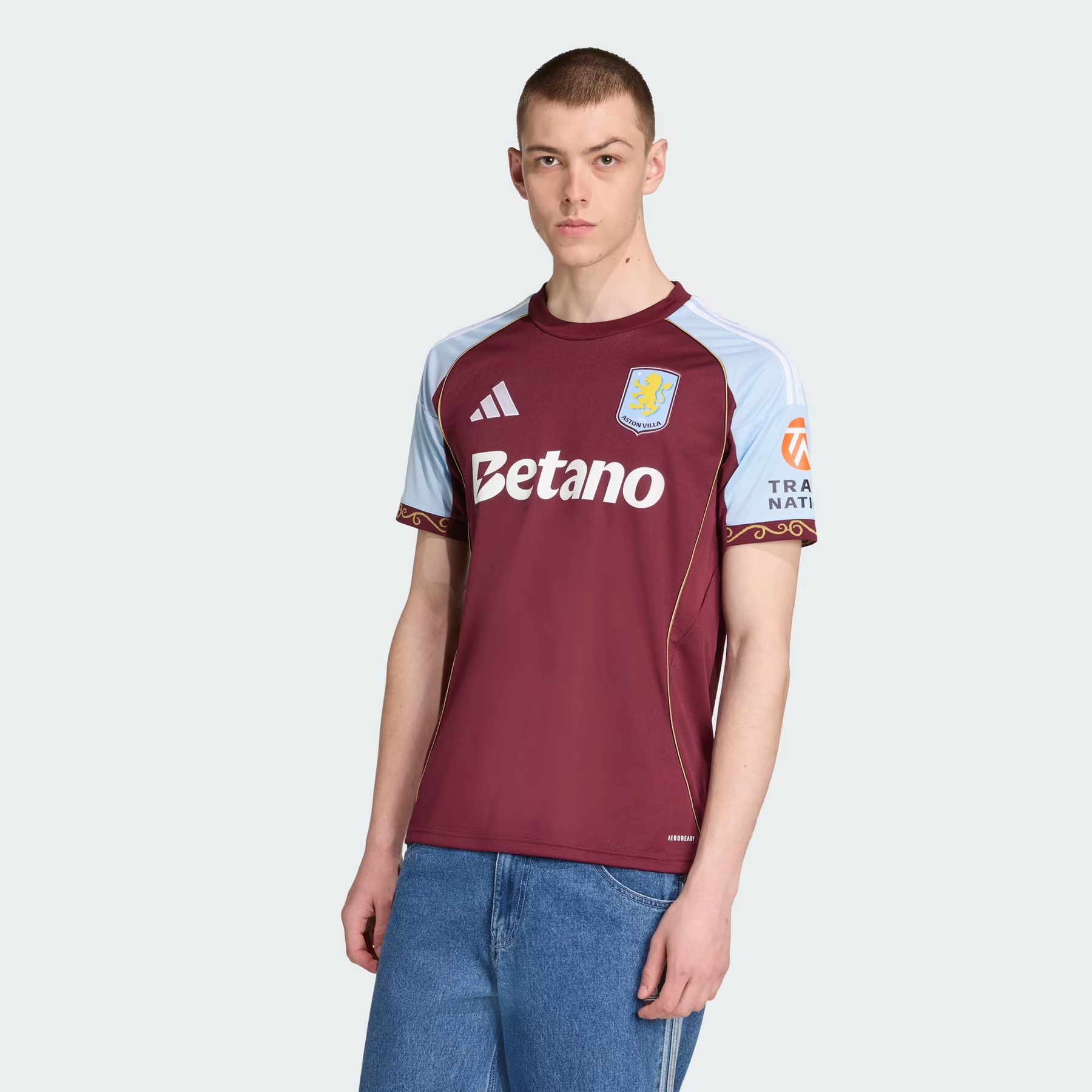 Camisa Aston Villa I - 2025/26 Vermelha