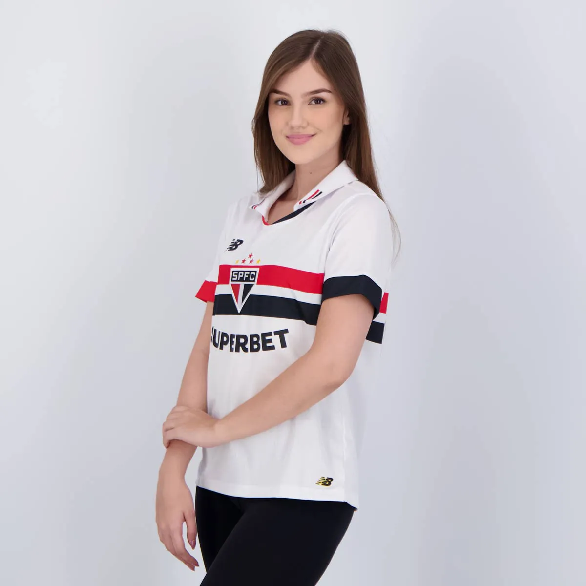 Camisa Feminina São Paulo I - 2024/25 Branca