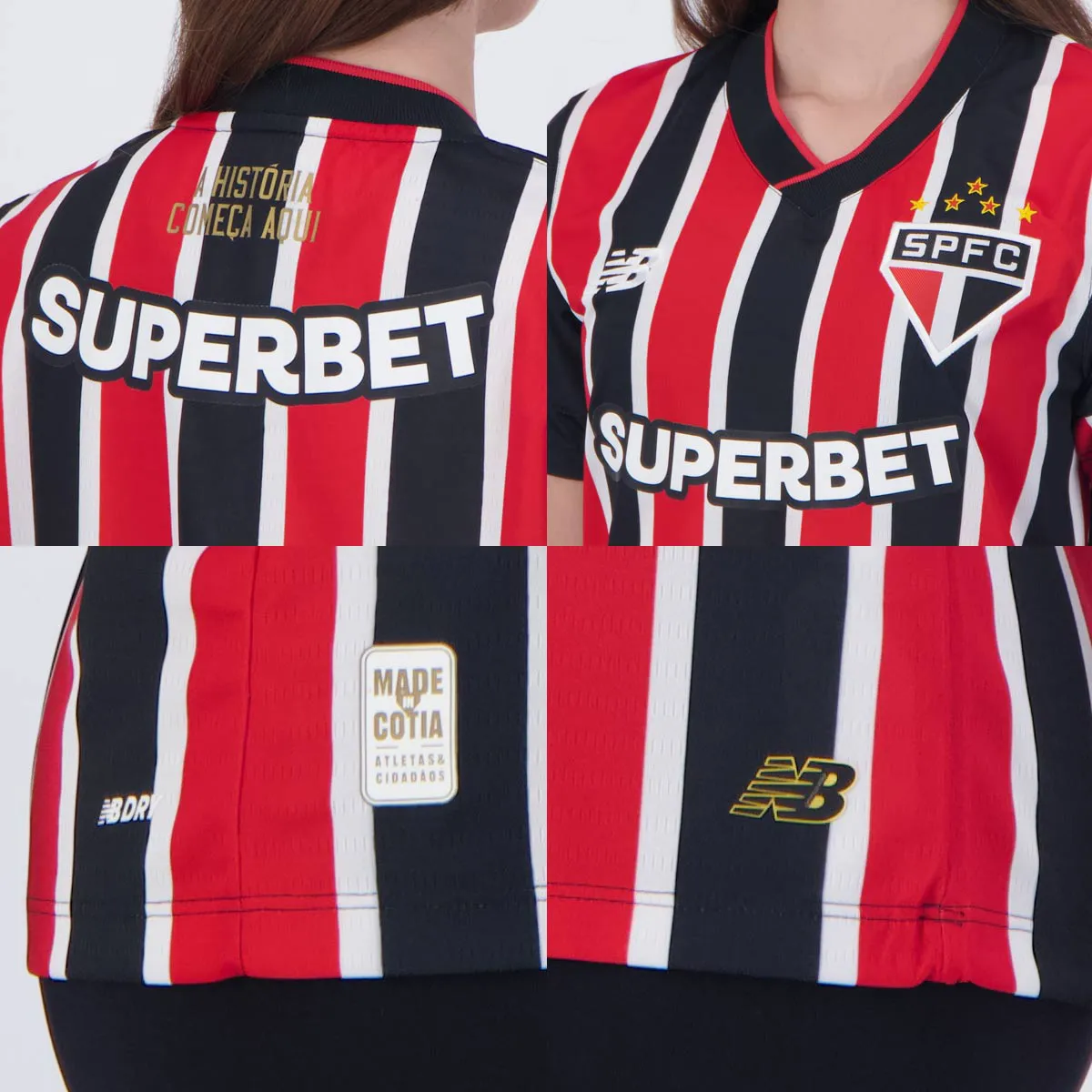 Camisa Feminina São Paulo II - 2024/25 Tricolor