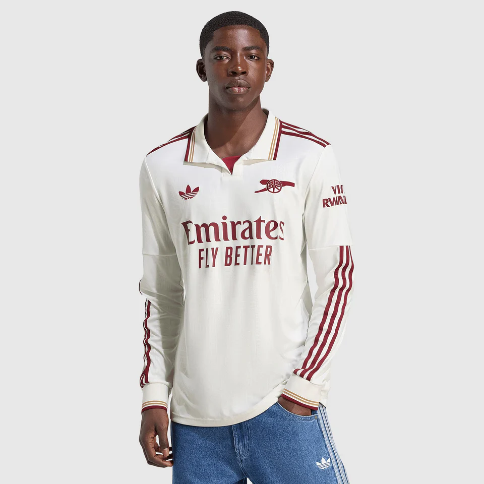 Camisa Manga Longa Arsenal III - 2025/26 Creme