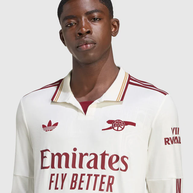 Camisa Manga Longa Arsenal III - 2025/26 Creme