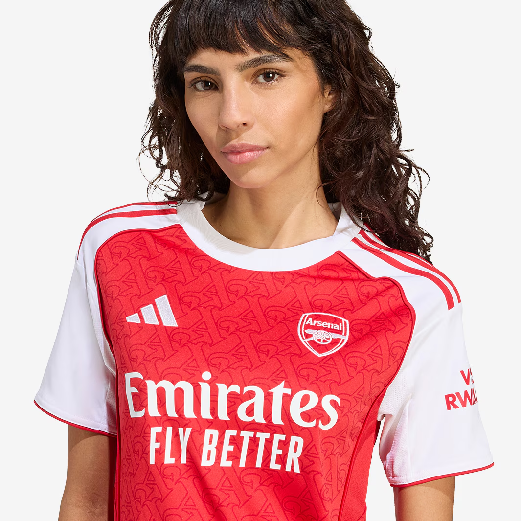 Camisa Feminina Arsenal I - 2025/26 Vermelha