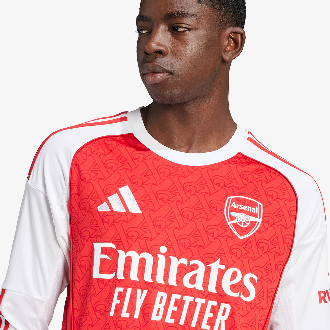 Camisa Manga Longa Arsenal I - 2025/26 Vermelha