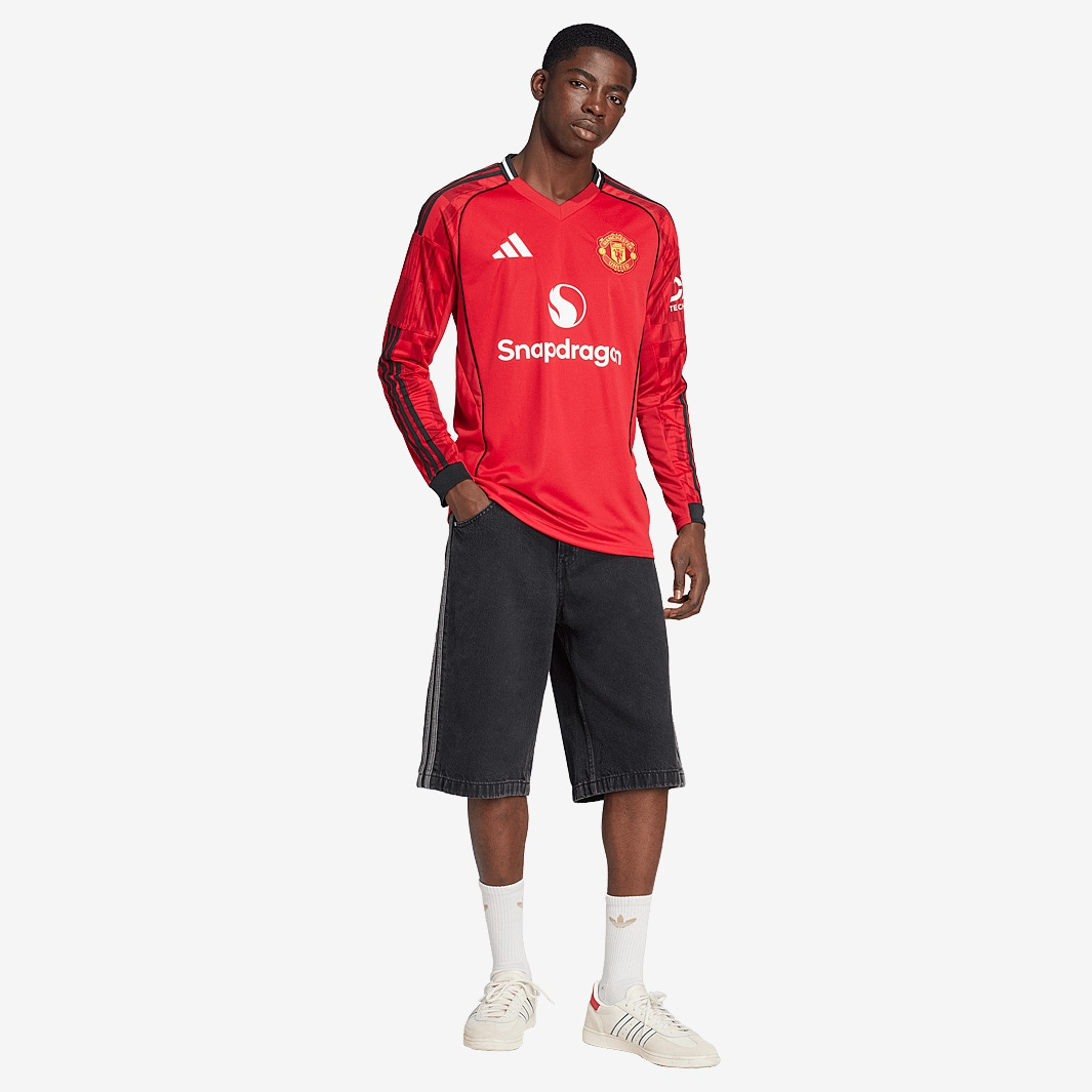 Camisa Manga Longa Manchester United I - 2025/26 Vermelha