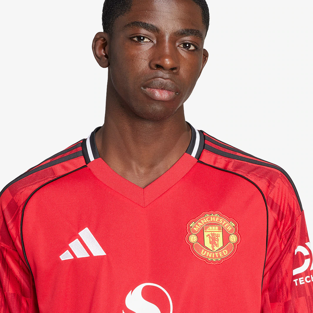 Camisa Manga Longa Manchester United I - 2025/26 Vermelha
