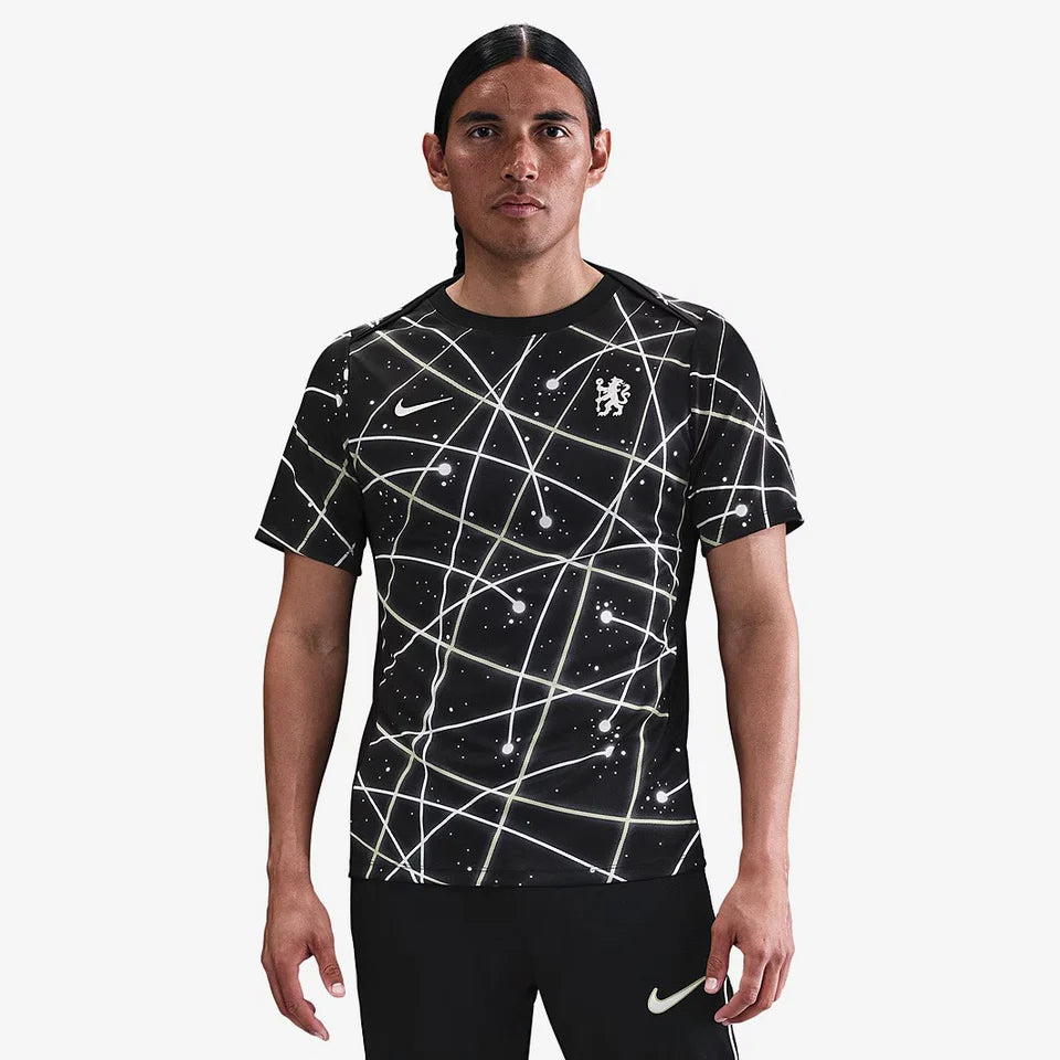 Camisa Chelsea Pré Jogo - 2025/26 Preta