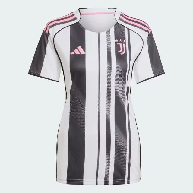 Camisa Feminina Juventus I - 2025/26 Preta e Branca