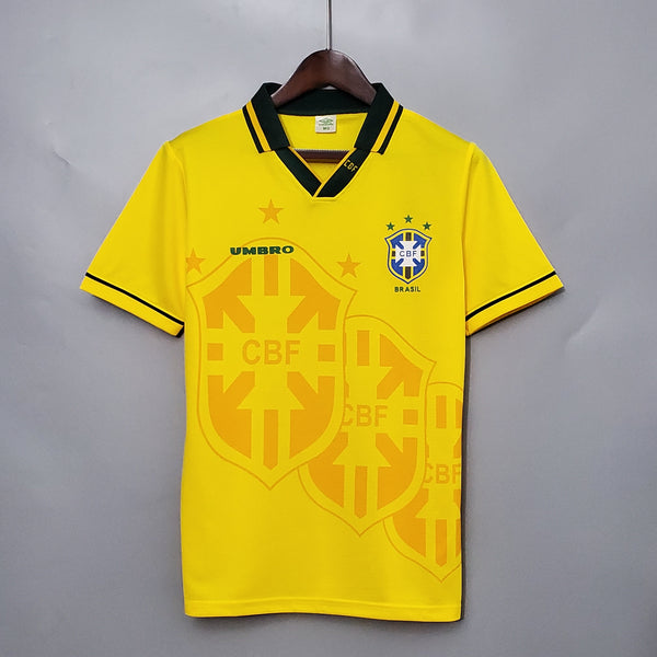 Camisa Umbro Brasil I - 1994 Retrô Tetra Copa do Mundo