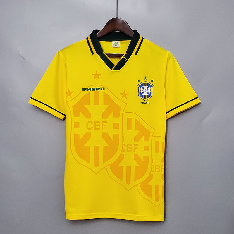 Camisa Umbro Brasil I - 1994 Retrô Tetra Copa do Mundo